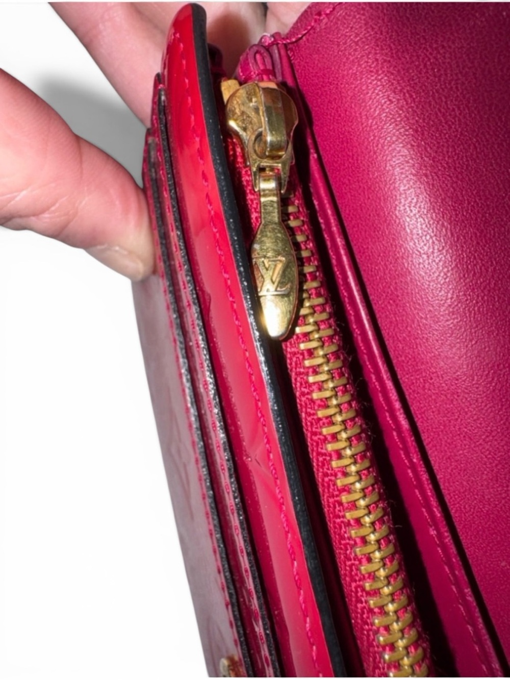 ✨💎EUC💎✨Louis Vuitton Vernis Red Patent Leather Wallet - Picture 3 of 6